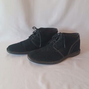 RJ COLT Derek Black Suede Leather Chukka Boots Lace Up Men's Size 9.5M